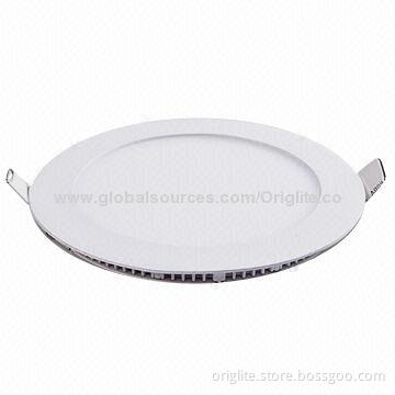 6W LED Panel Light, 85-245V AC/Ultra-thin/Samsung Chip/SMD2835, 85lm/W/Round Shape/12mm Thickness